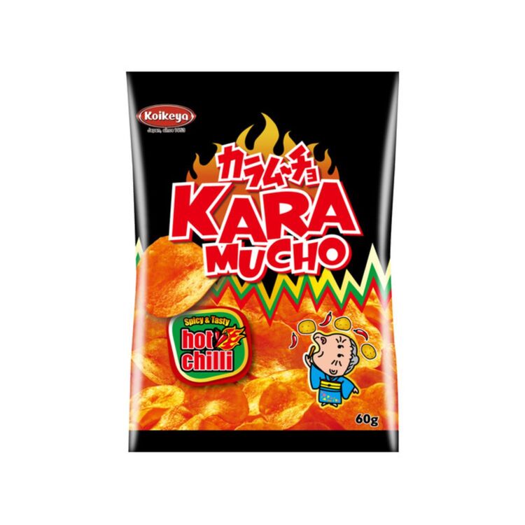 Product Koikeya Karamucho Chips Flat Hot Chili image