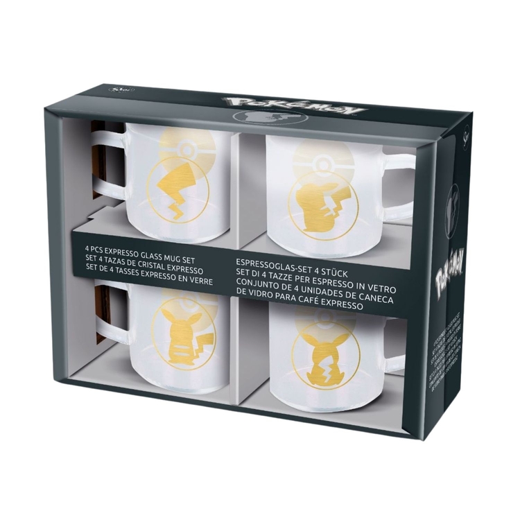 Product Pokemon Espresso Glass Mugs Set Of 4 image