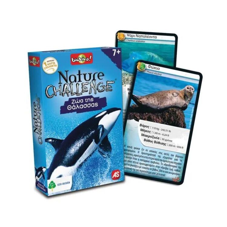 Product Παιχνίδια με Κάρτες Nature Challenge Ζώα της Θάλασσας image