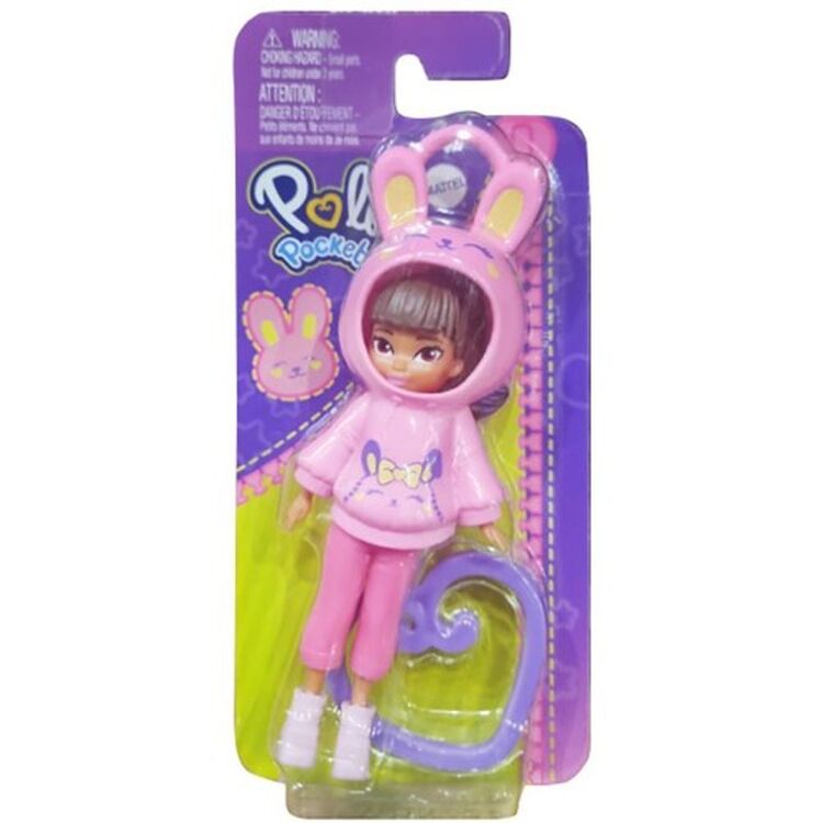 Product Mattel Polly Pocket: Friend Clips Doll with Hoodie Bunny (HRD63) image