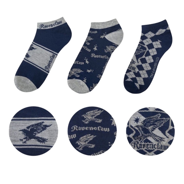 Product Κάλτσες Σετ των 3 Harry Potter Ravenclaw Ankle image