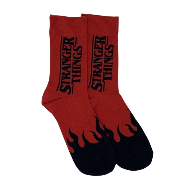 Product Stranger Things Logo Socks Red image